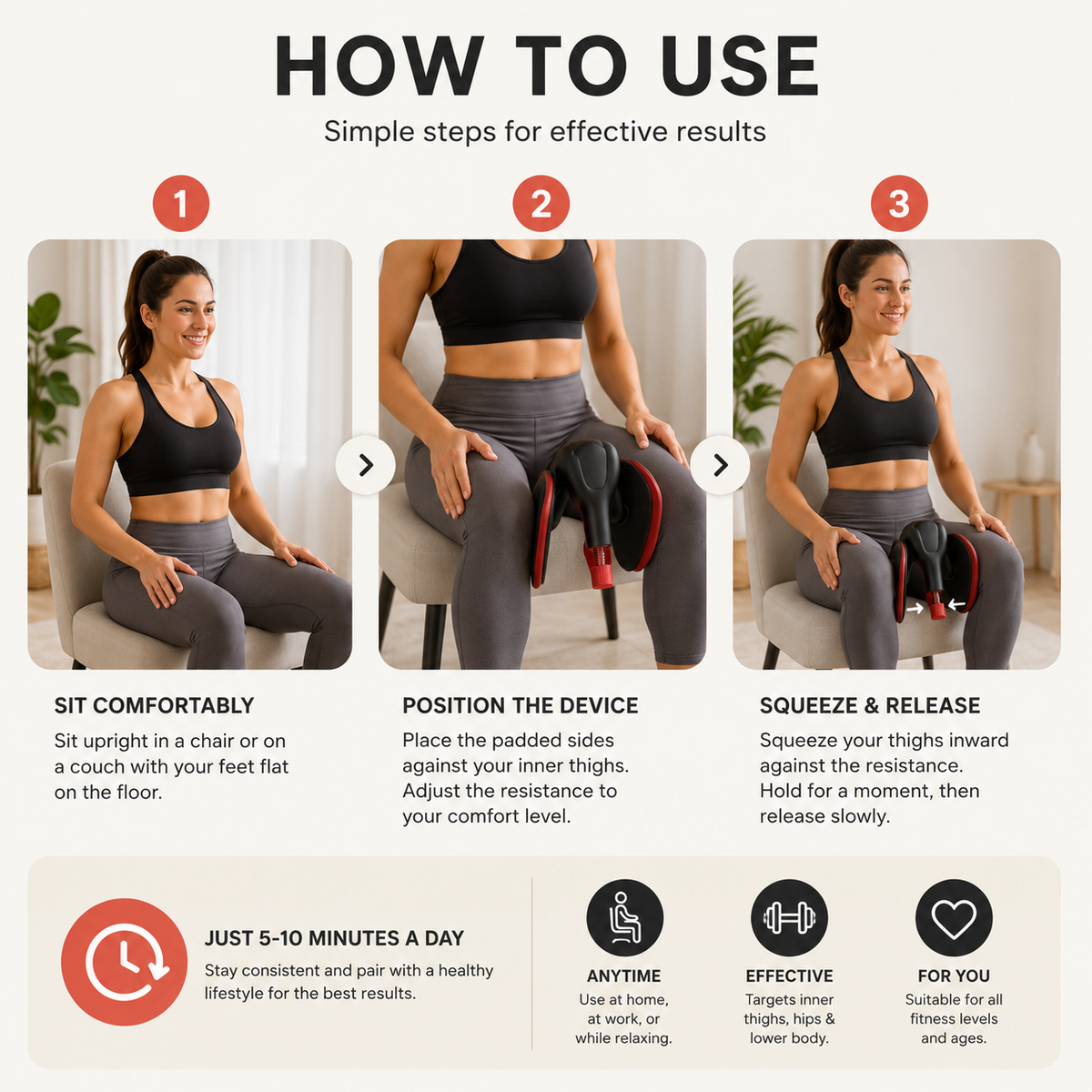 CORVA™ Adjustable Inner Thigh Trainer